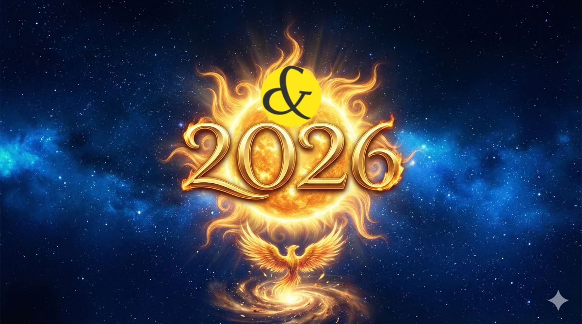A majestic, golden solar eclipse design representing the "Solar Rebirth" of 2026, with the Sun taking center stage and the number 1 glowing in the center, symbolizing authority and new beginnings.