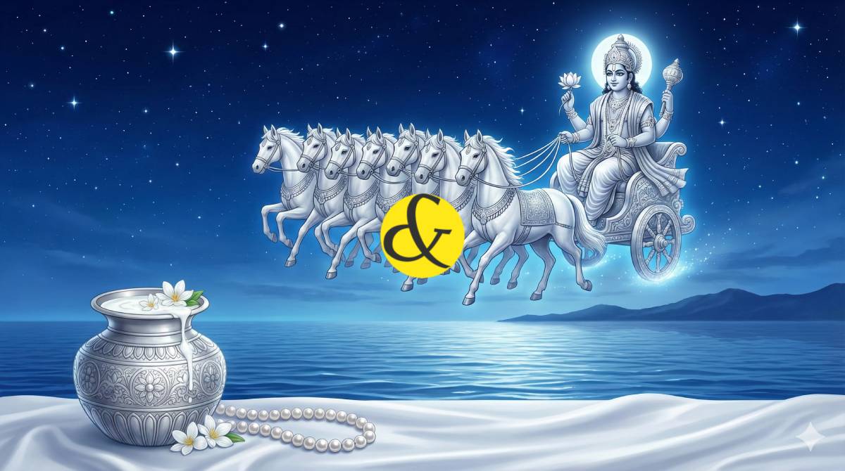 Chandra Dev (Moon God) offering blessings for mental peace and mother's health.