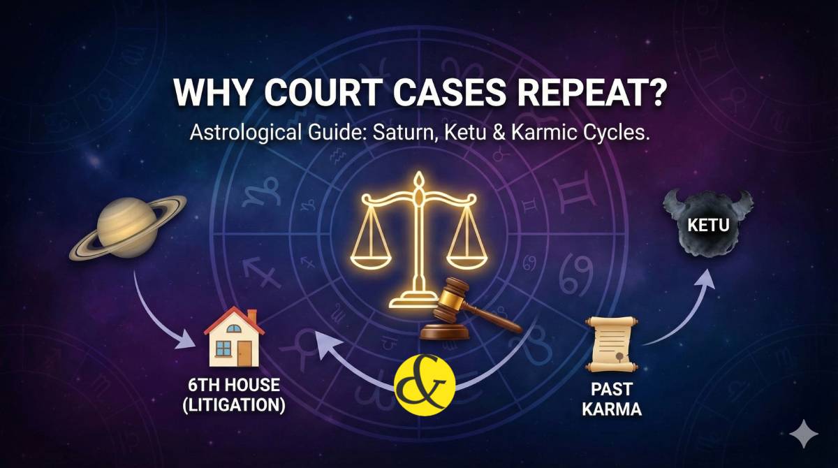 Why Court Cases Repeat? Saturn, Ketu & The 6th House of Legal Victory