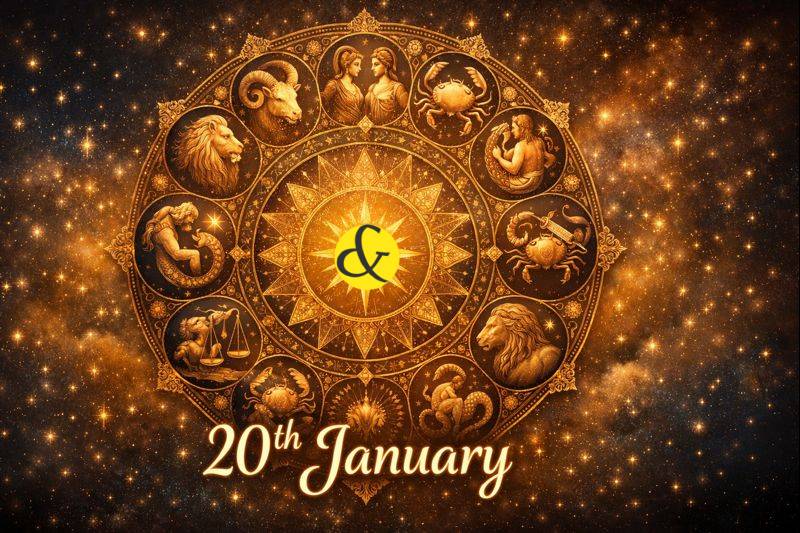 Horoscope for 20 January 2026 with zodiac signs and Panchang details