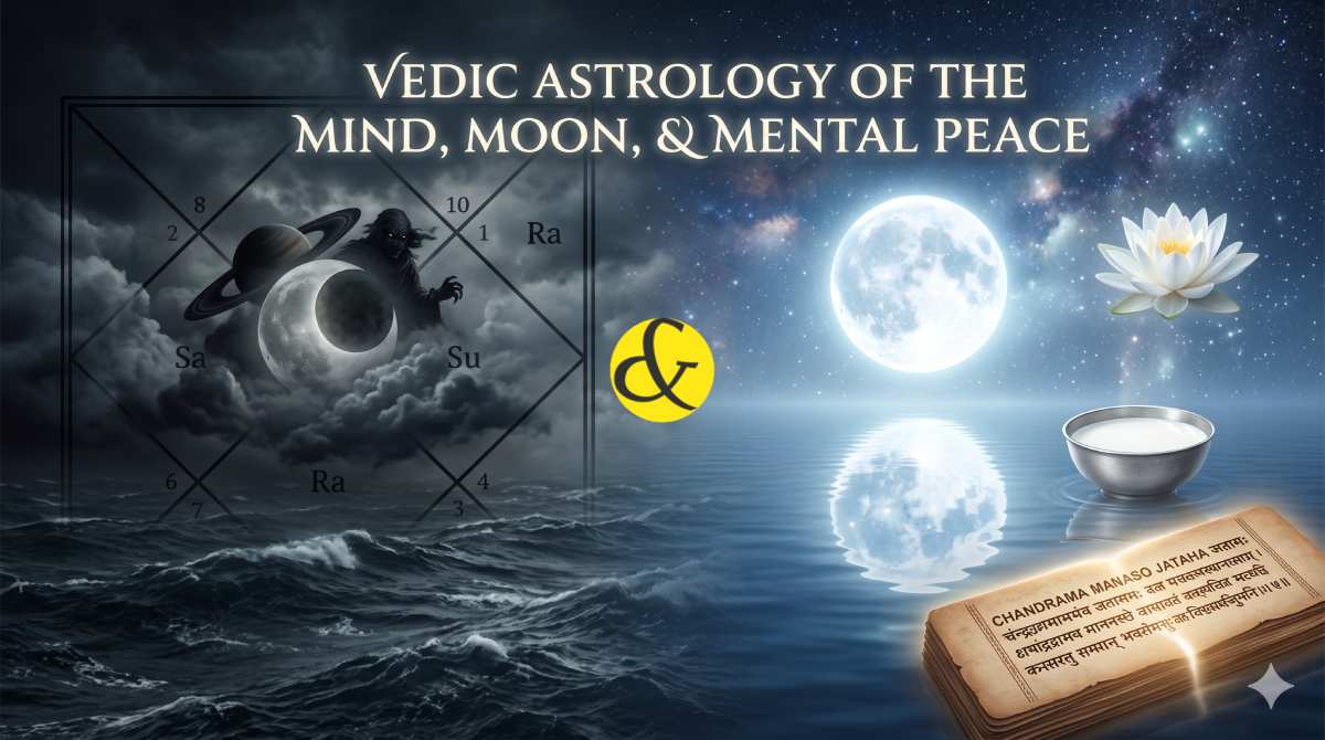 | Vedic astrology birth chart showing 4th house and Moon     |