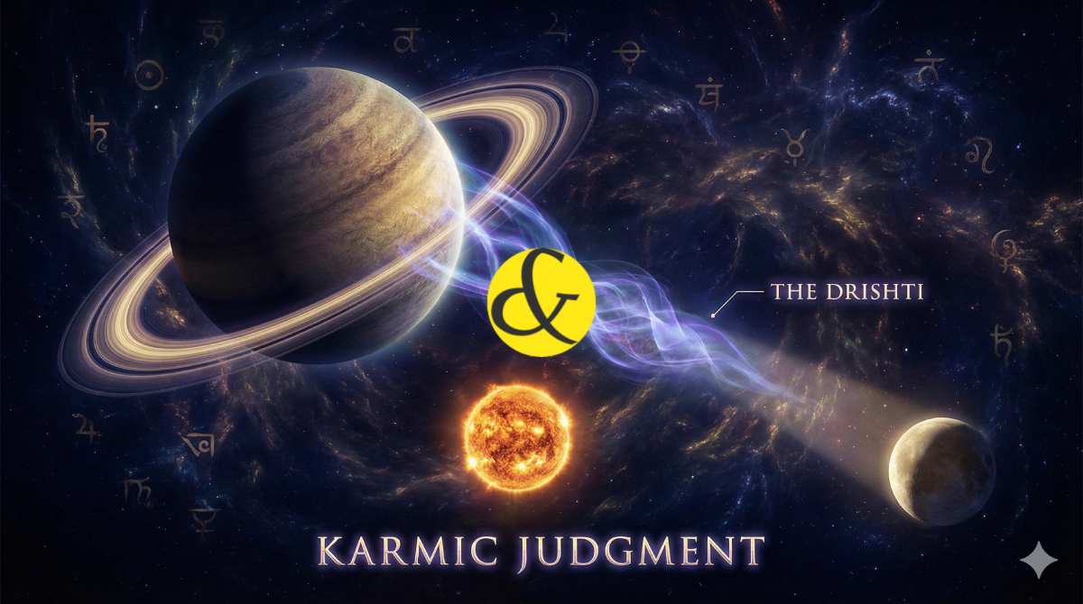 Saturn's Aspect on All Planets: Exploring the Karmic Impact of Shani Drishti