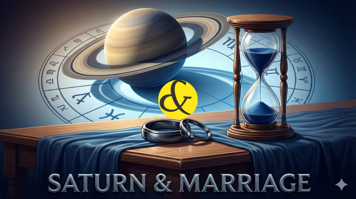 Saturn in the 7th house causing marriage delay and age gap issues.