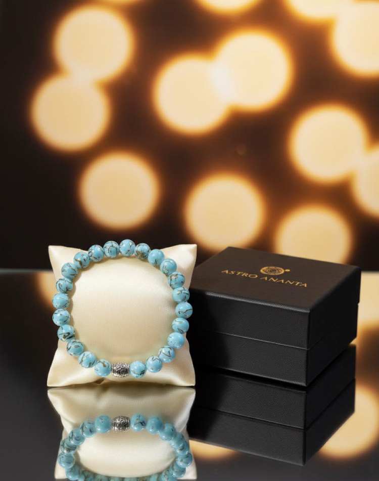 Turquoise "Satya" Truth & Protection Bracelet - Gallery Image 3