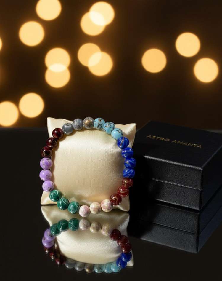 7 Chakra "Navchaitanya" Professional Balance Bracelet - Gallery Image 2