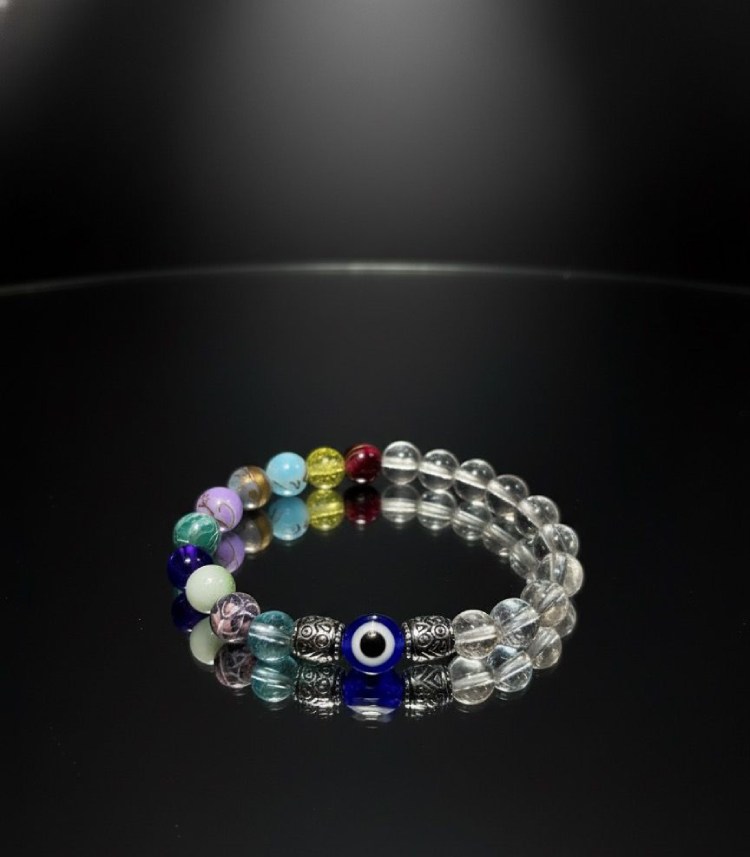 Evil Eye Chakra Guardian Bracelet - Amplified Protection & Energetic Balance