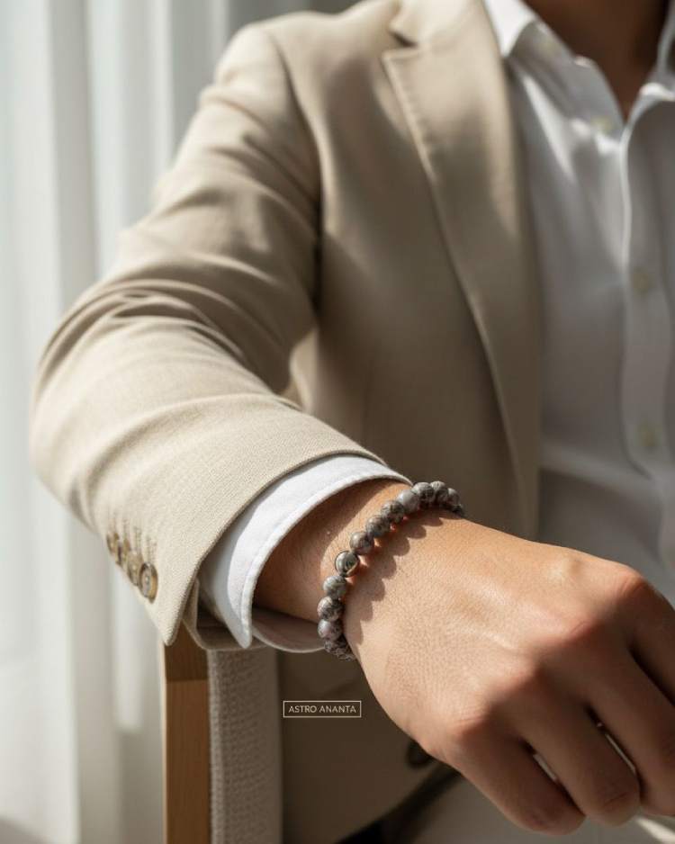 Larvikite "Inner Vision" Grounding & Protection Bracelet