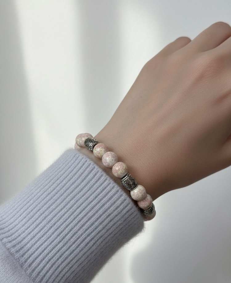 Rhodonite "Karuna" Emotional Healing & Compassion Bracelet