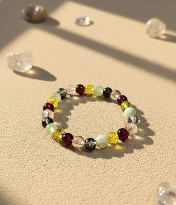 Multi-Gemstone "Sanyog" Power & Protection Bracelet